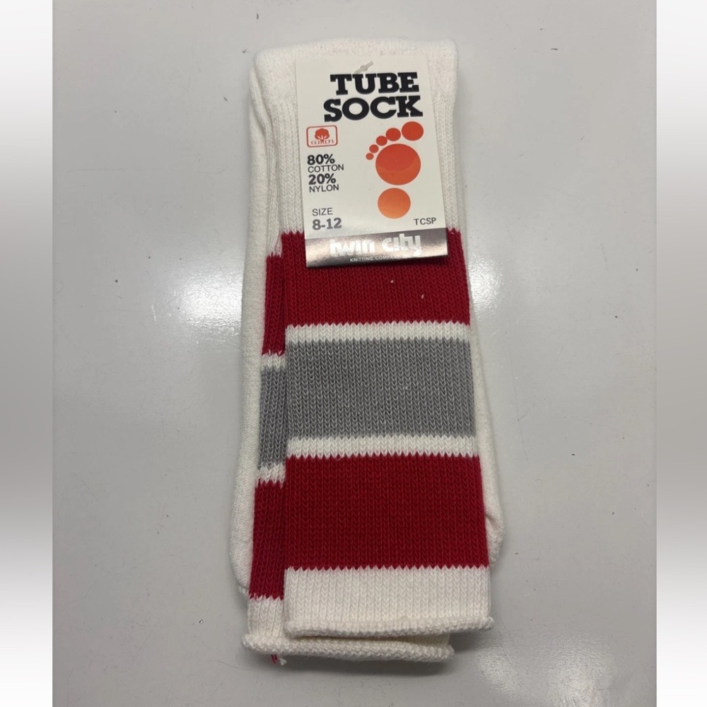 NOS Vintage 70s Mid-Calf Tube Socks